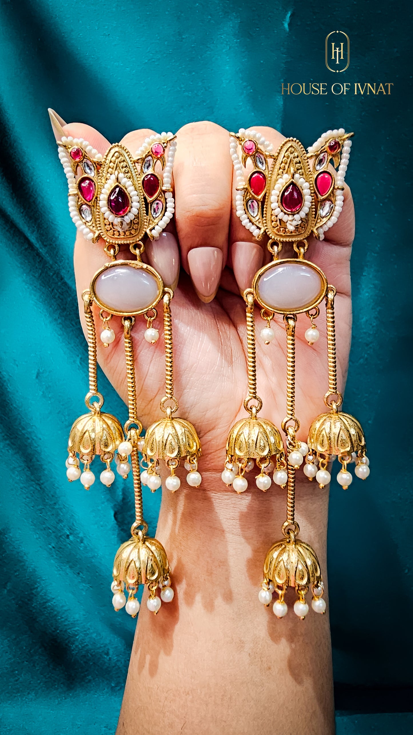 Handcrafted Statement Kashmiri Earringa