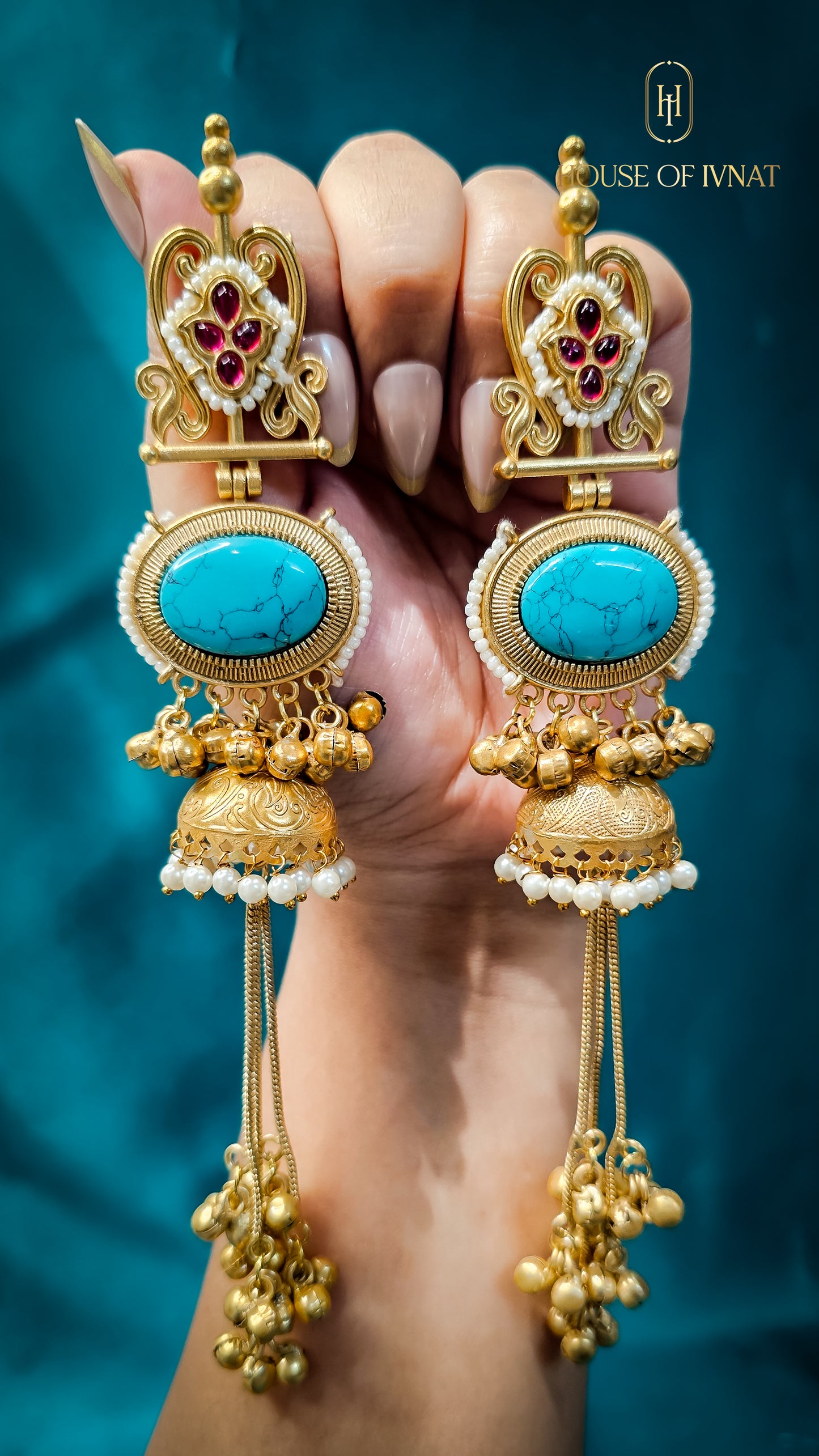 Handcrafted Statement Kashmiri Earrings