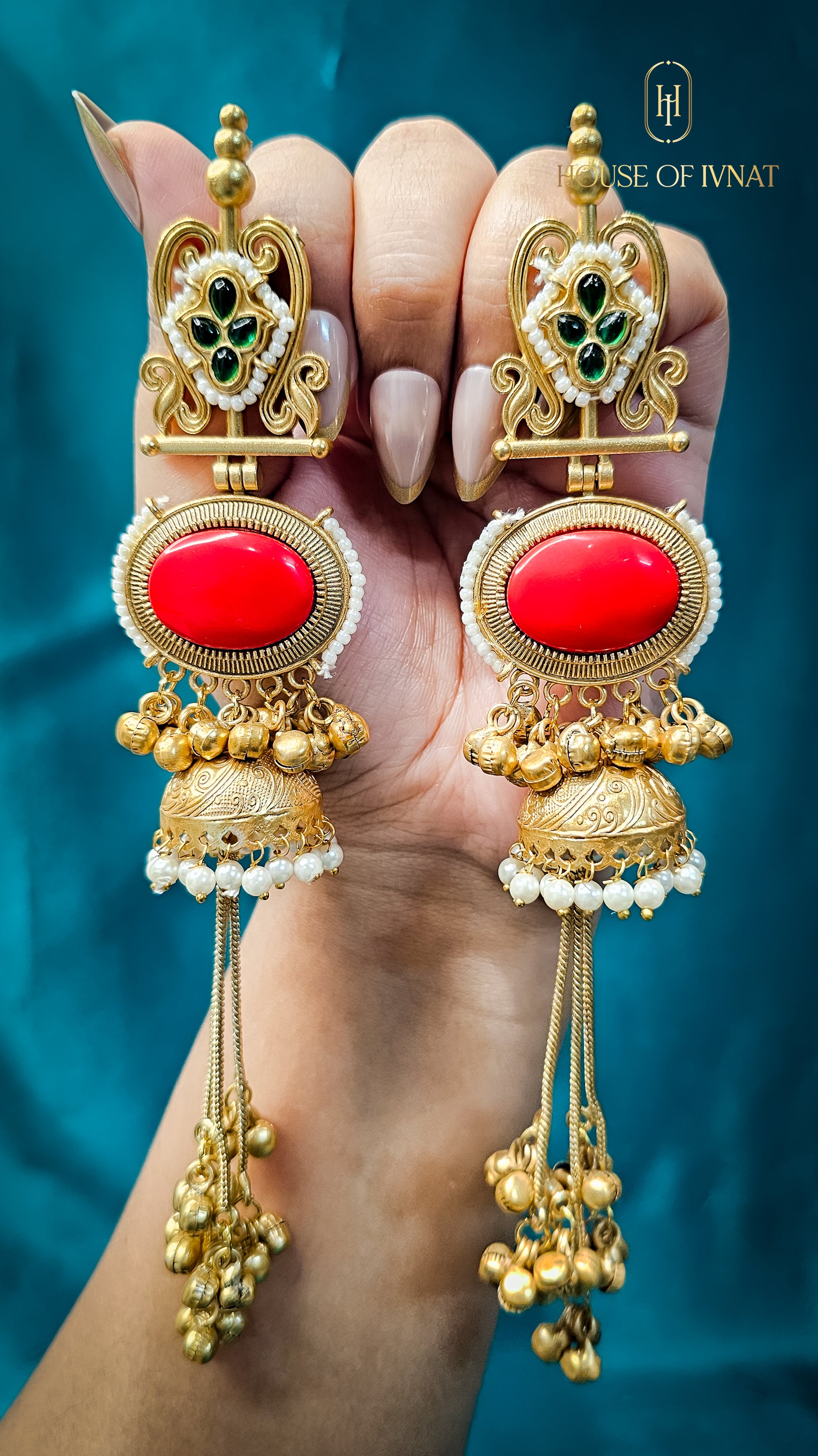 Handcrafted Statement Kashmiri Earrings