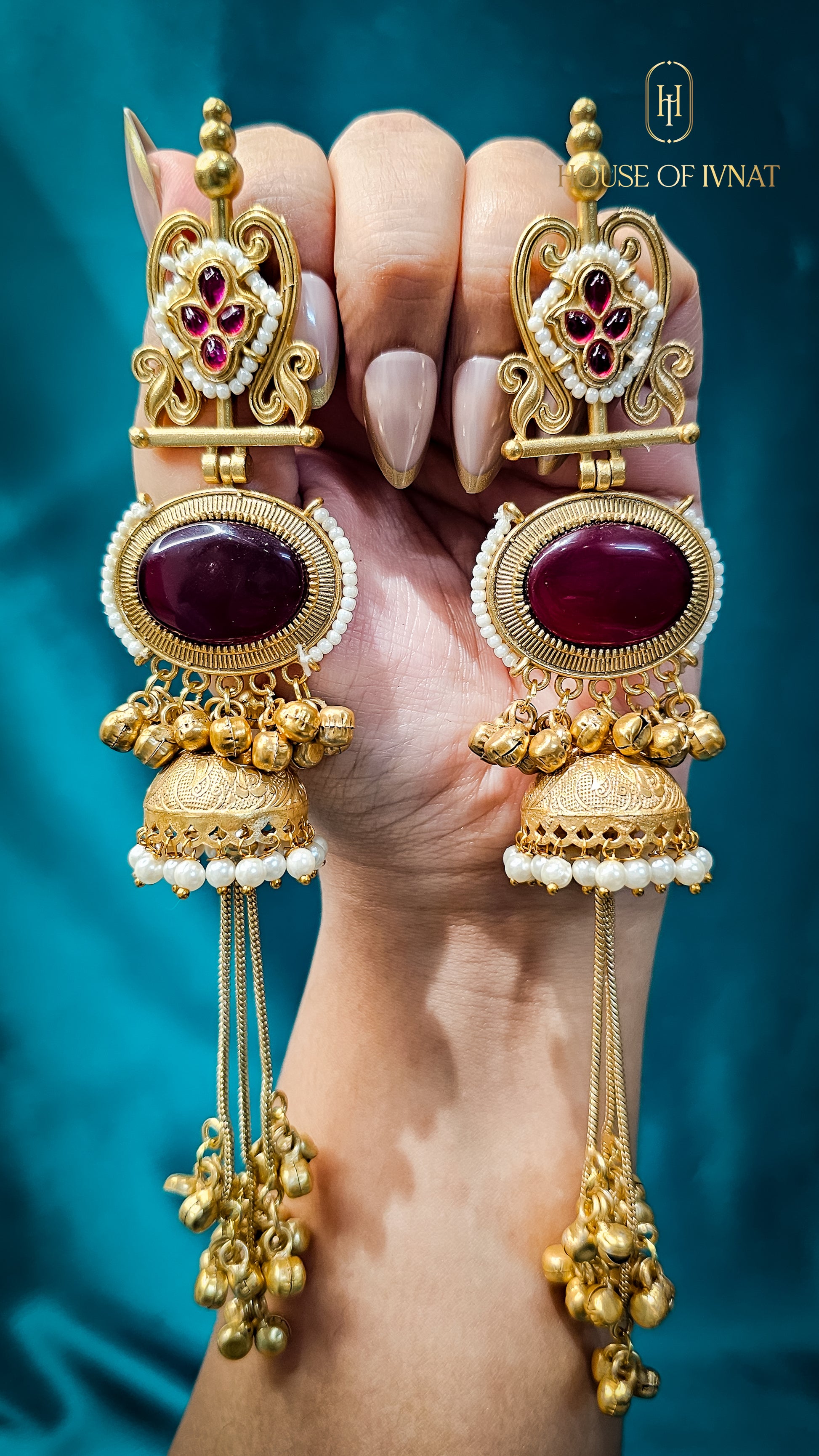 Handcrafted Statement Kashmiri Earrings