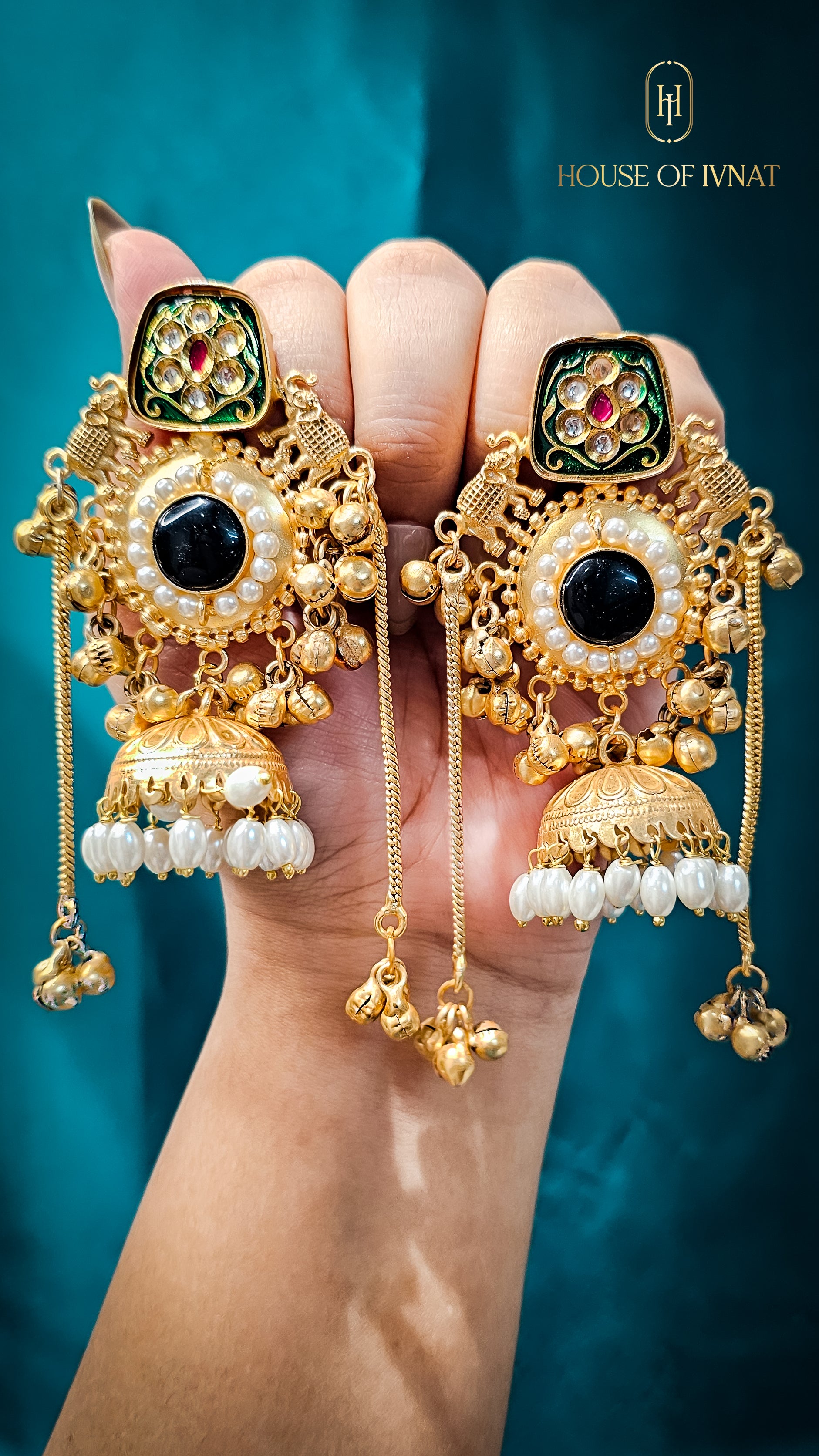 Handcrafted Statement Kashmiri Earrings