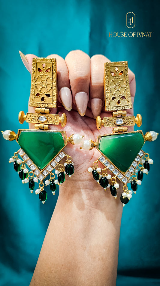 Handcrafted Statement Kashmiri Earrings