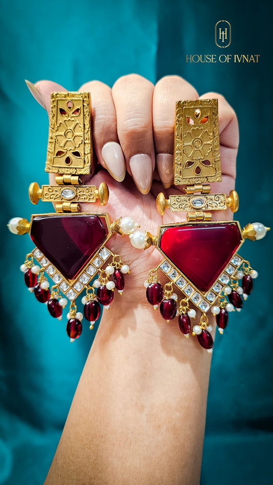 Handcrafted Statement Kashmiri Earrings