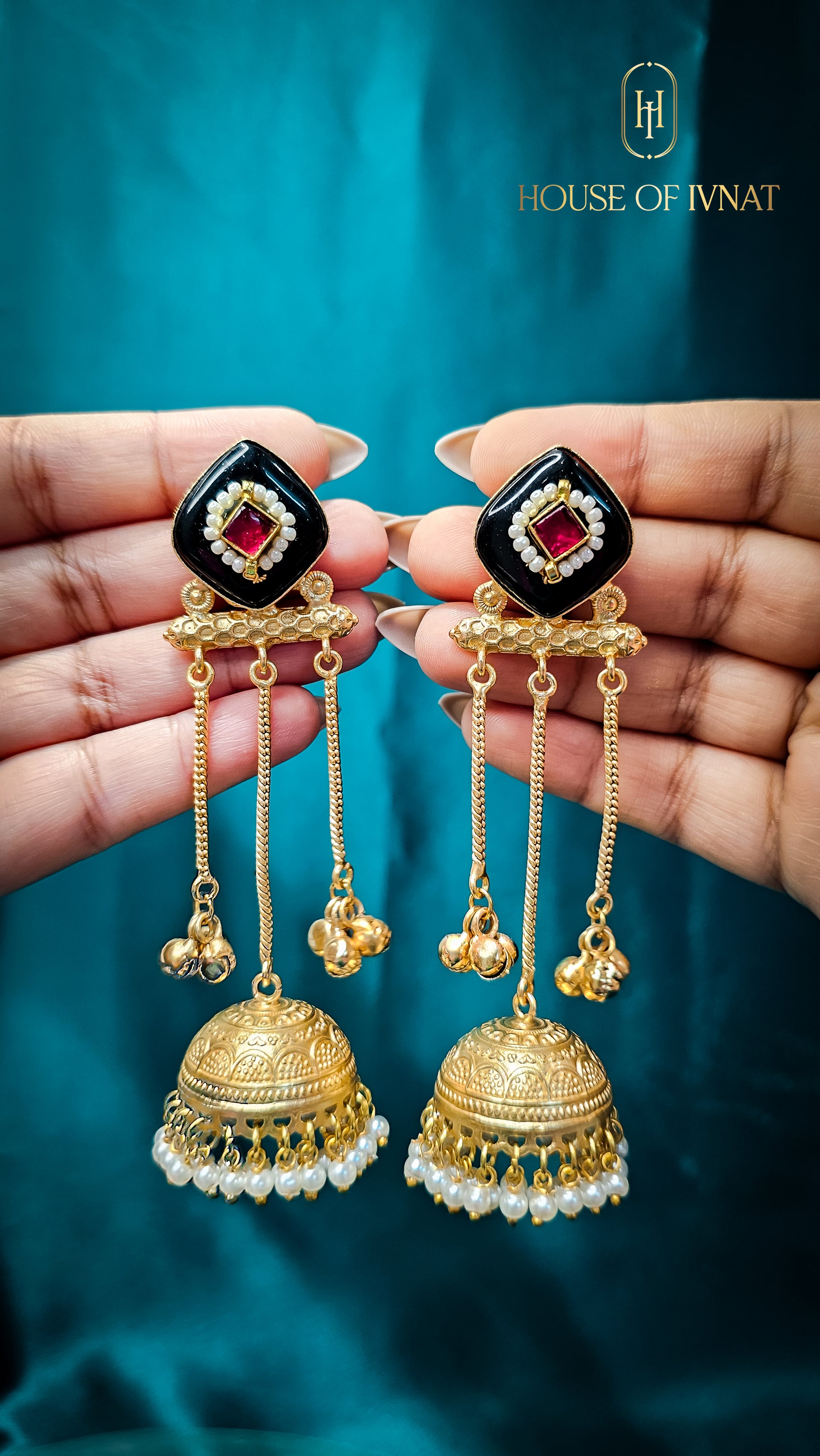 Handcrafted kashmiri earrings