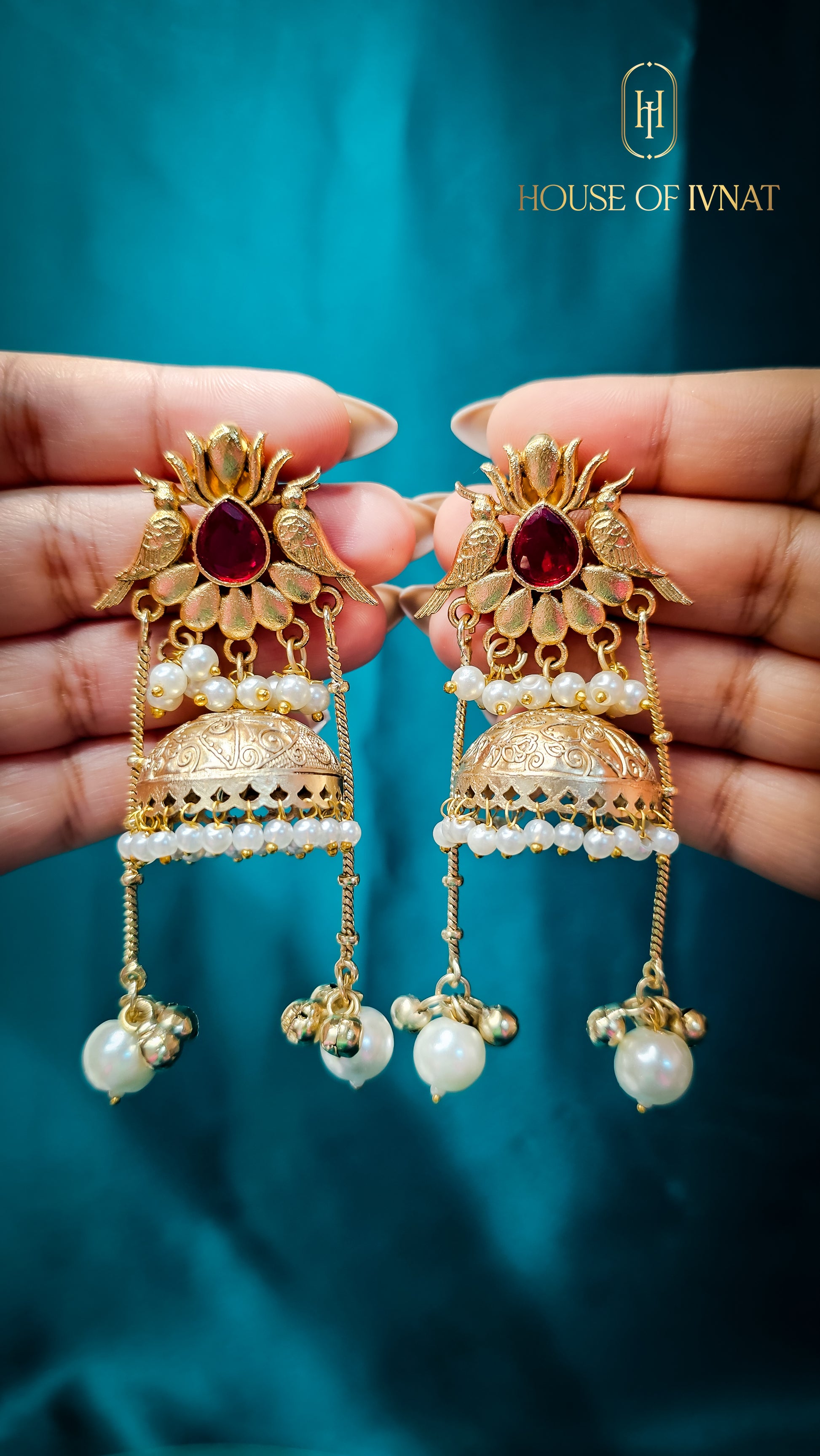 Handcrafted kashmiri earrings