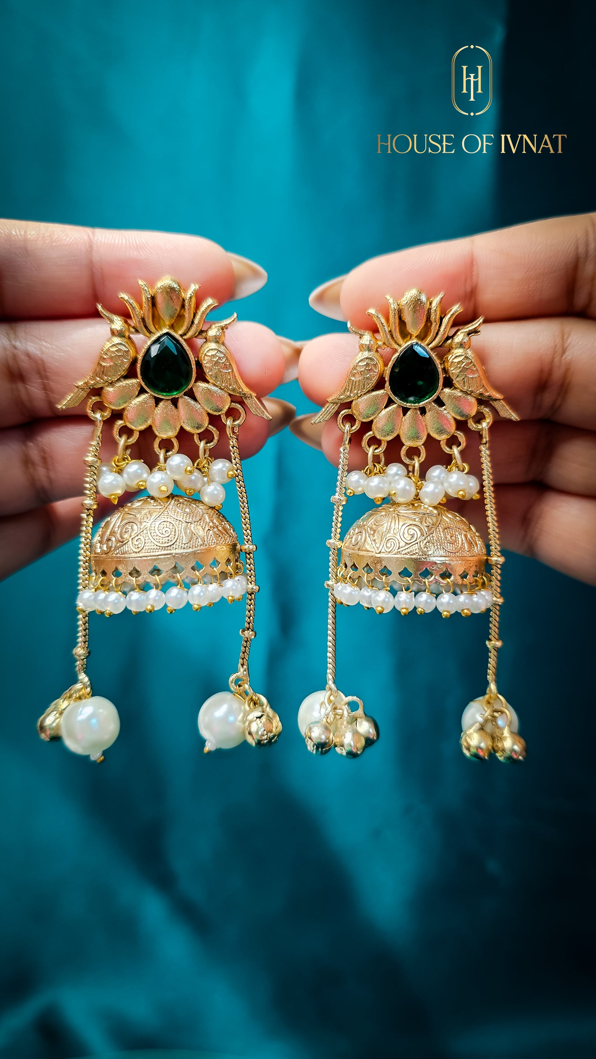 Handcrafted kashmiri earrings