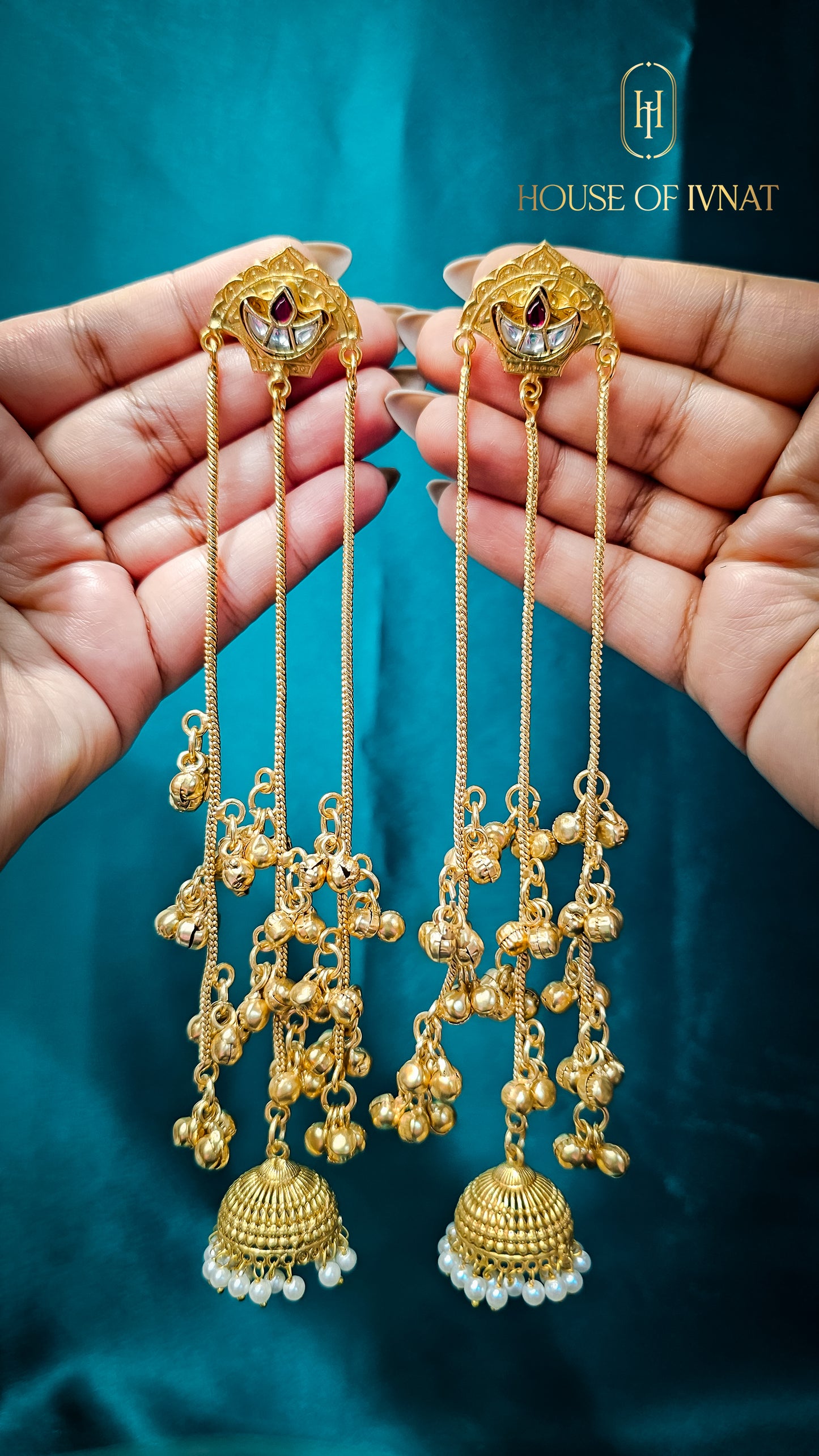 Handcrafted kashmiri earrings