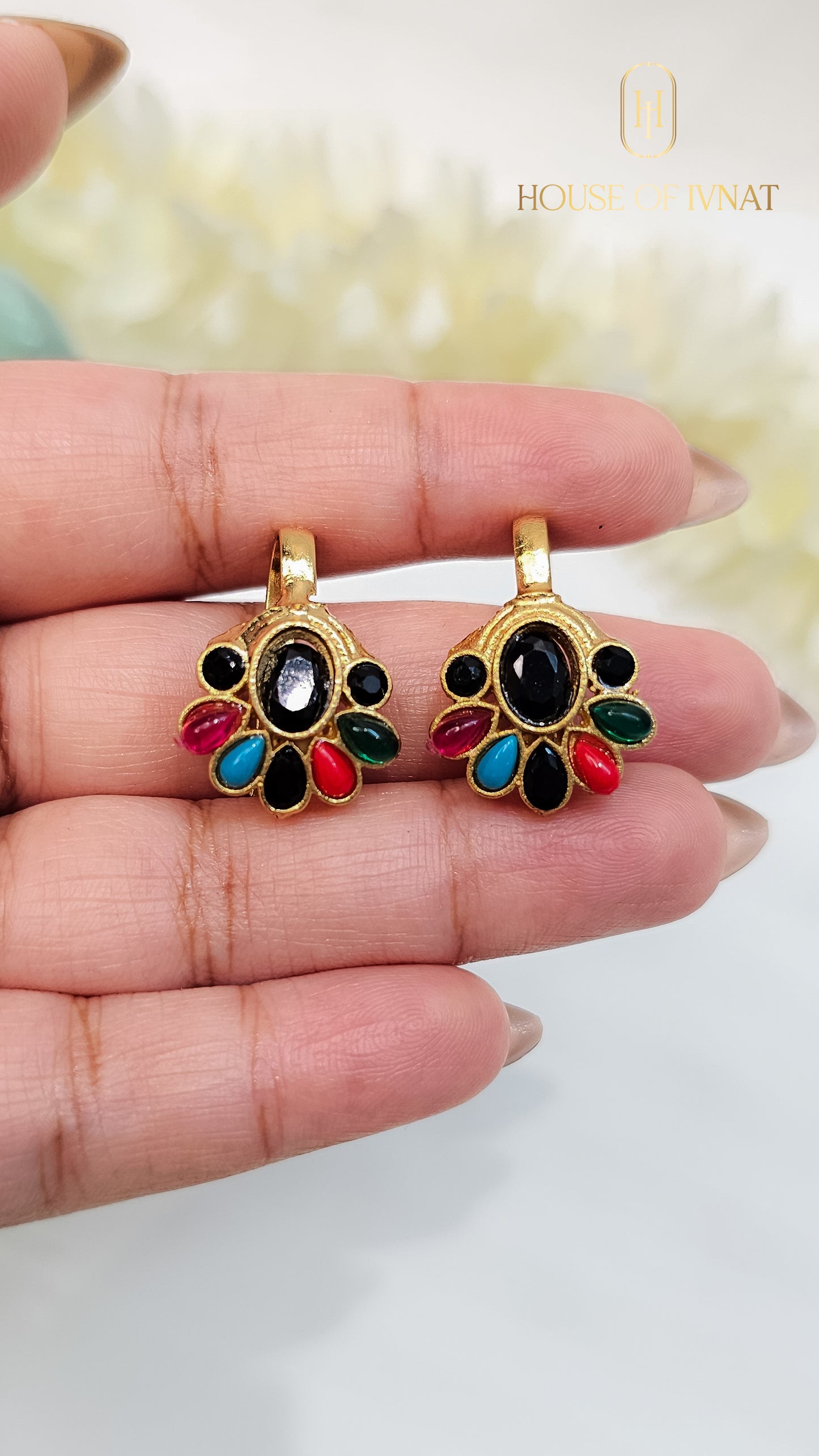 Handcrfted clip on Bugadi earrings