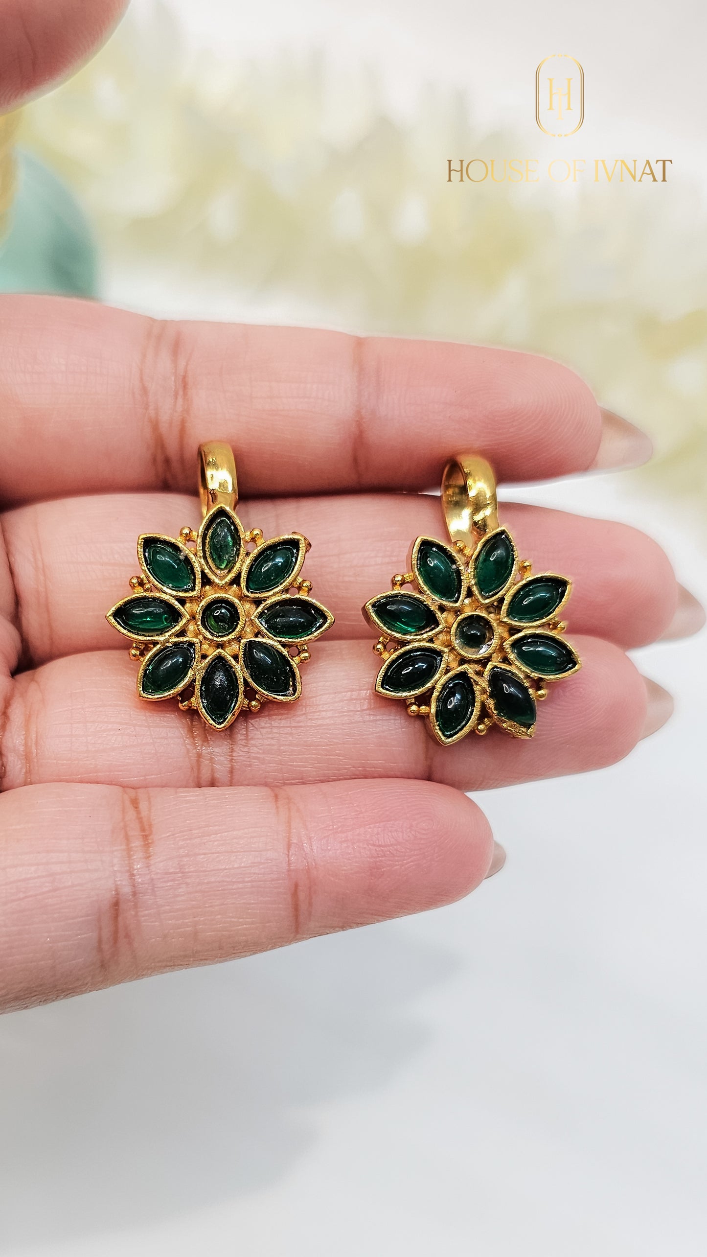 Handcrfted clip on Bugadi earrings