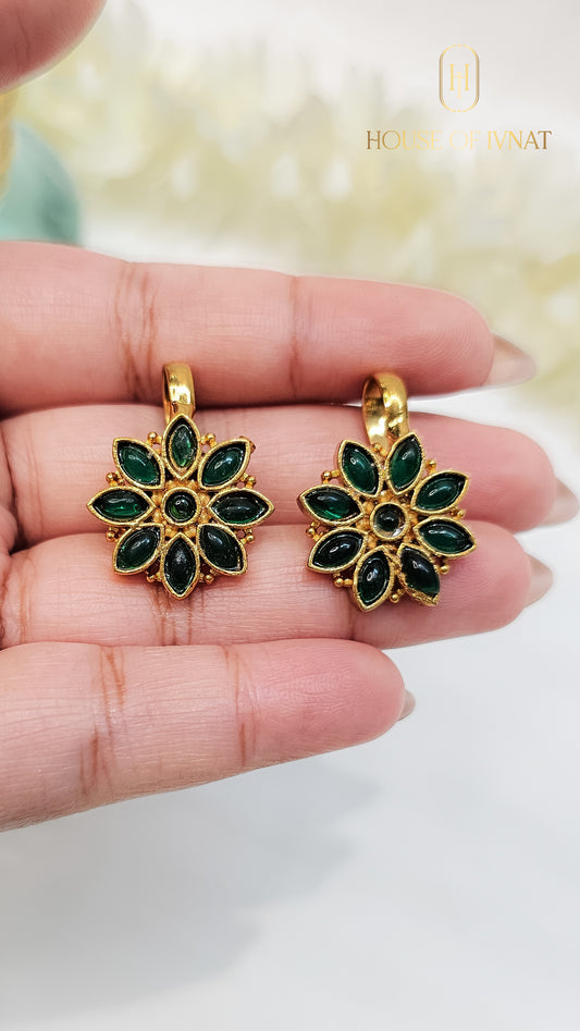 Handcrfted clip on Bugadi earrings