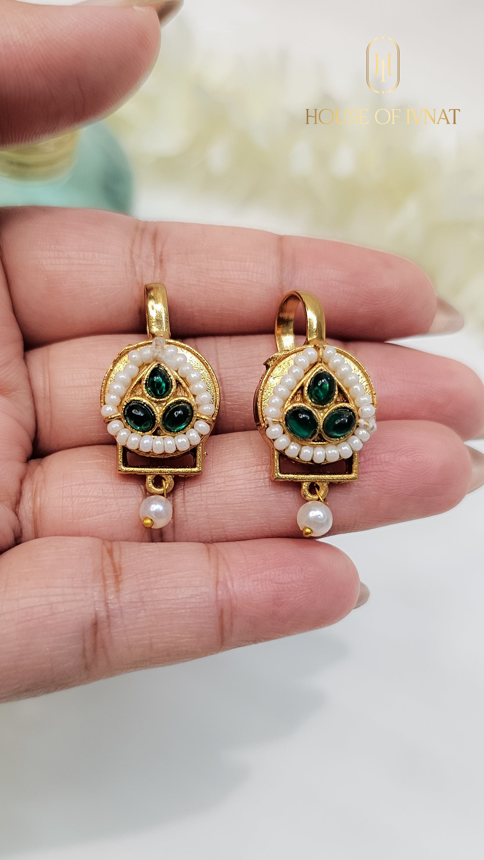 Handcrfted clip on Bugadi earrings