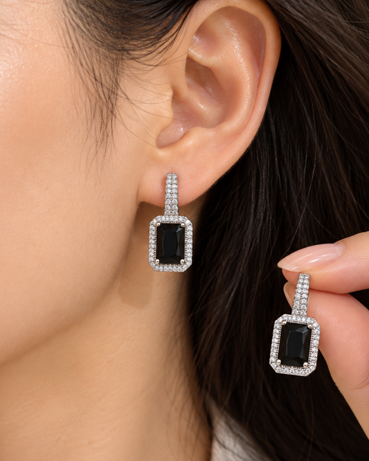 Ahana Earrings- Black