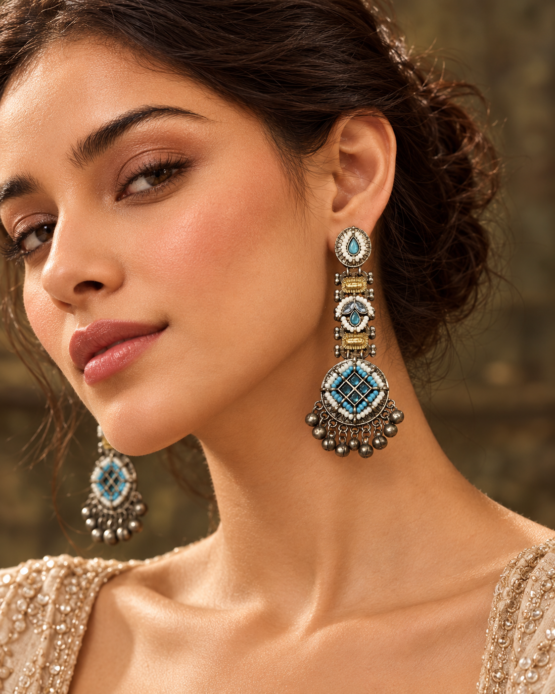 Navya Earrings- Black