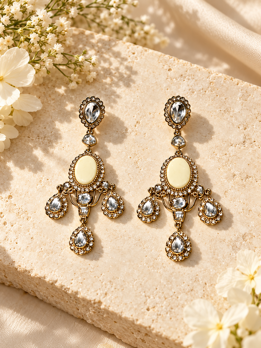 Ishanvi Earrings- Butter Yellow