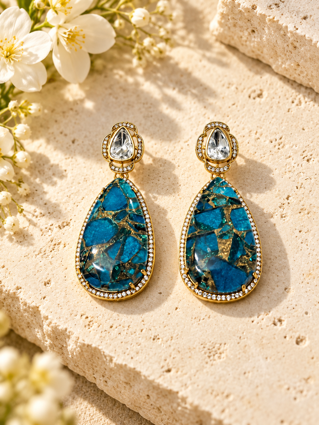Kimaya Earrings- Turquoise