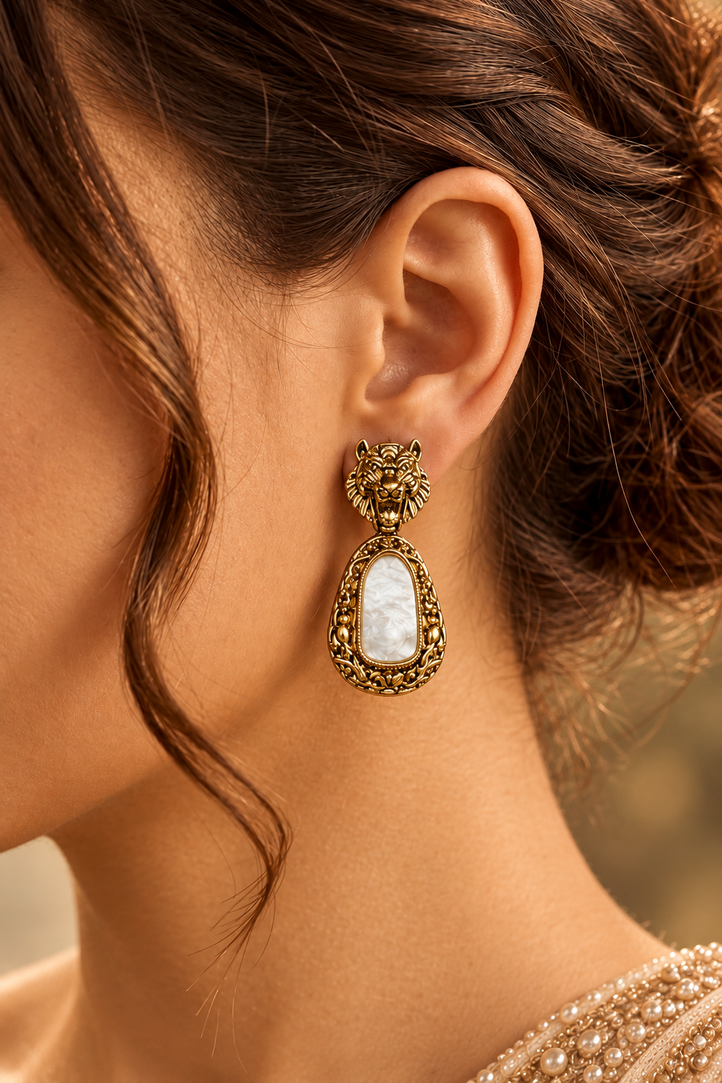 Gauri Asymmetric Earrings