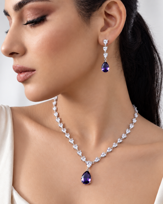 Juliette Diamond Set- Purple