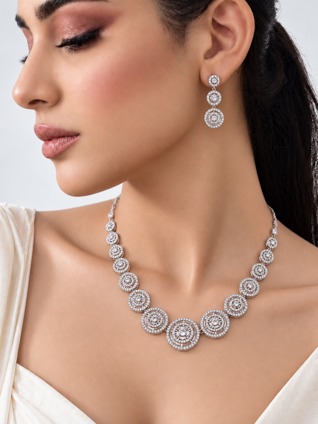 Grace Diamond Set-Silver