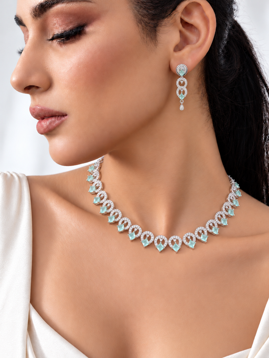 Cordelia Diamond Set- Mint