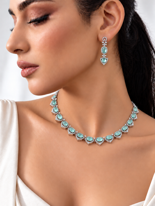 Amelia Diamond Set- Mint