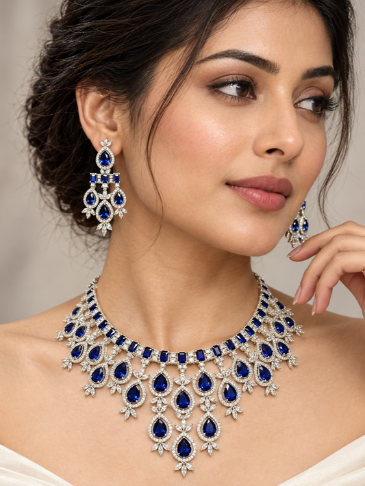 Katerina Diamond Set- Sapphire