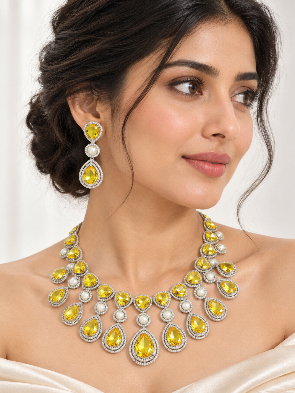 Josephine Diamond Set- Yellow