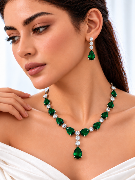 Eliana Diamond Set- Emerald