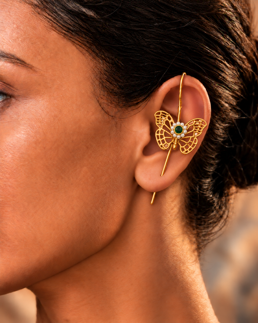 Butterfly Needle Earcuff