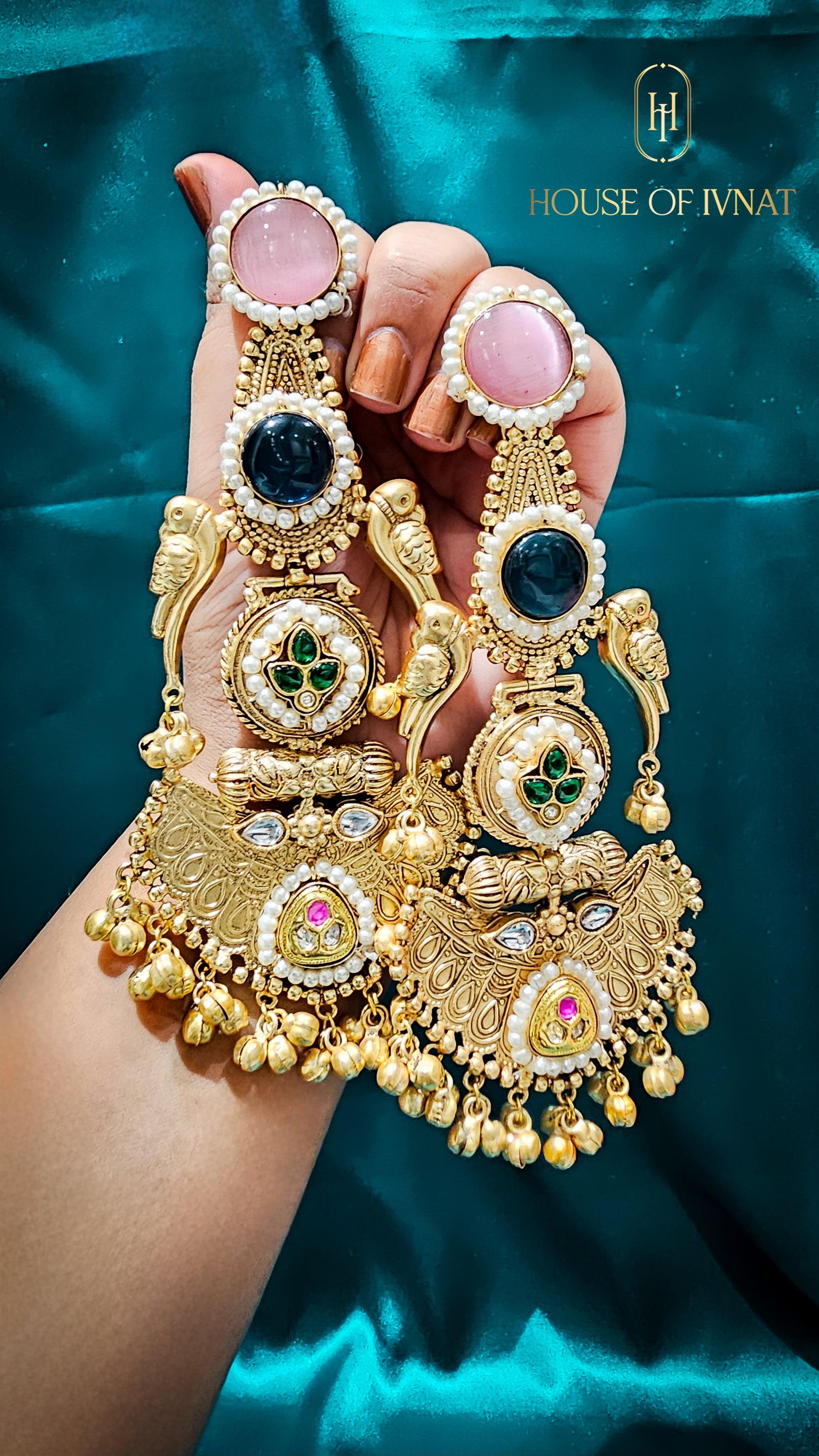 brass jhumka
