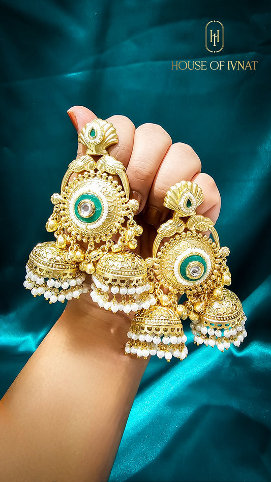 brass jhumka