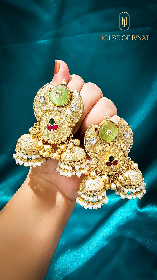 brass jhumka
