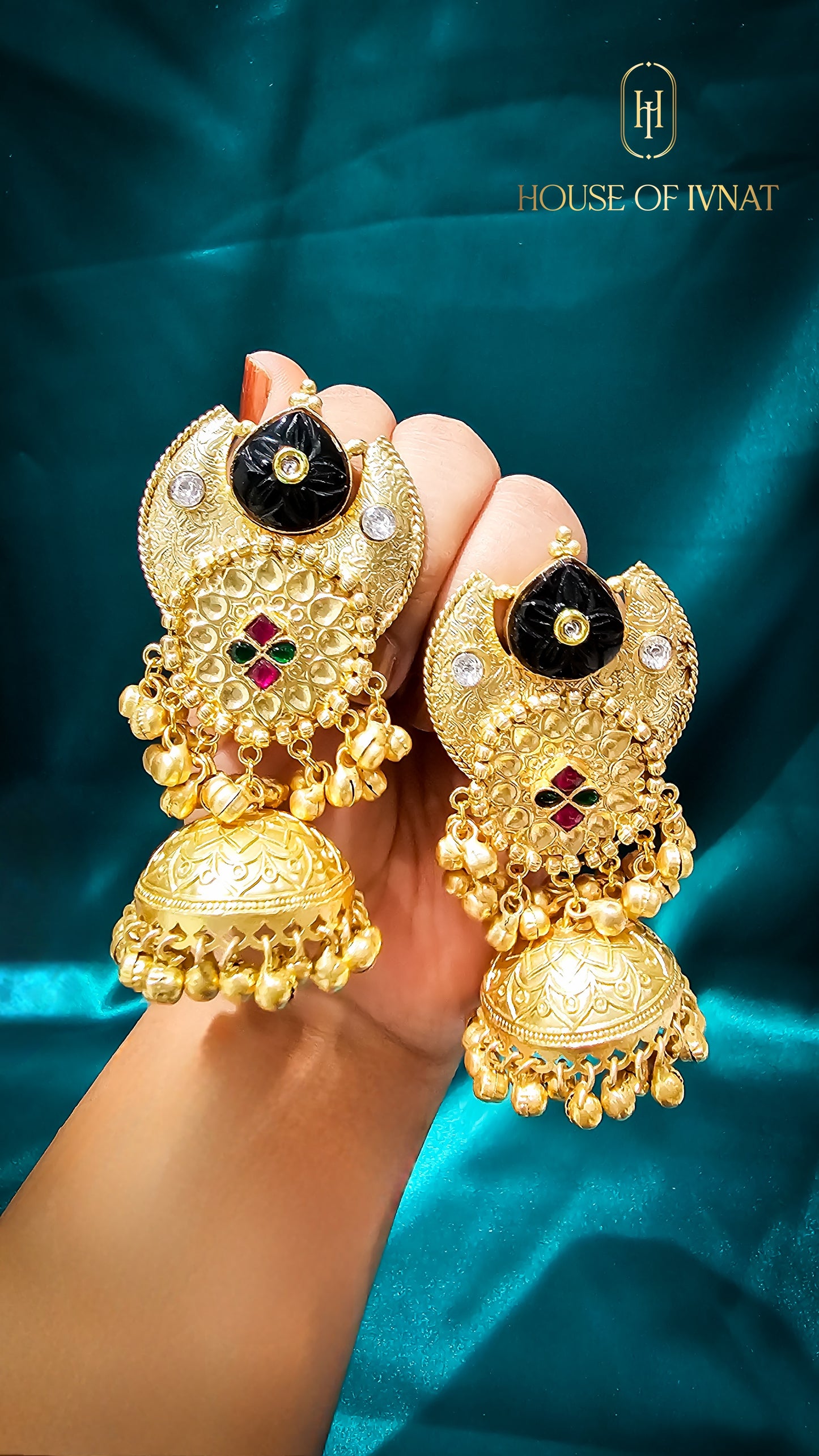 Brass jhumka