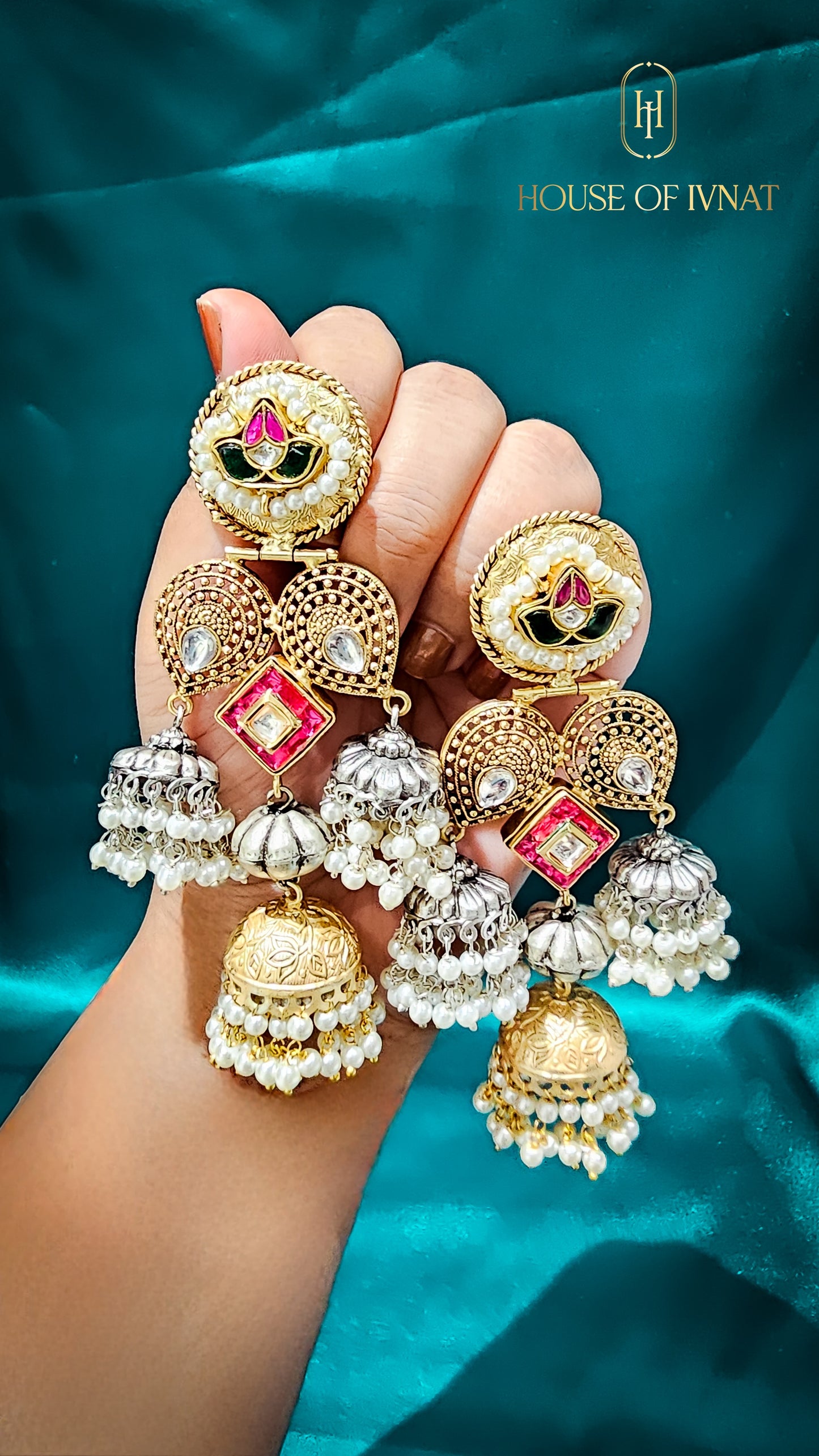 brass jhumka