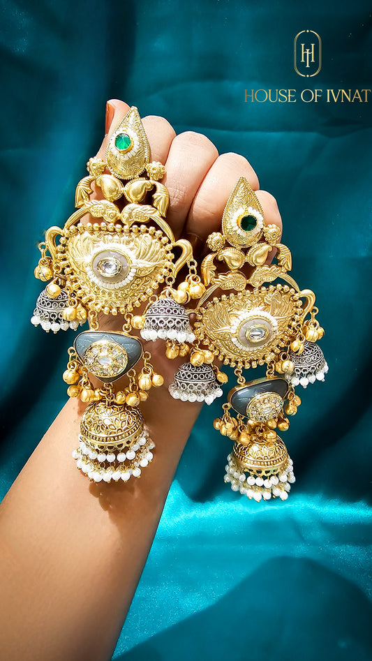 brass jhumka
