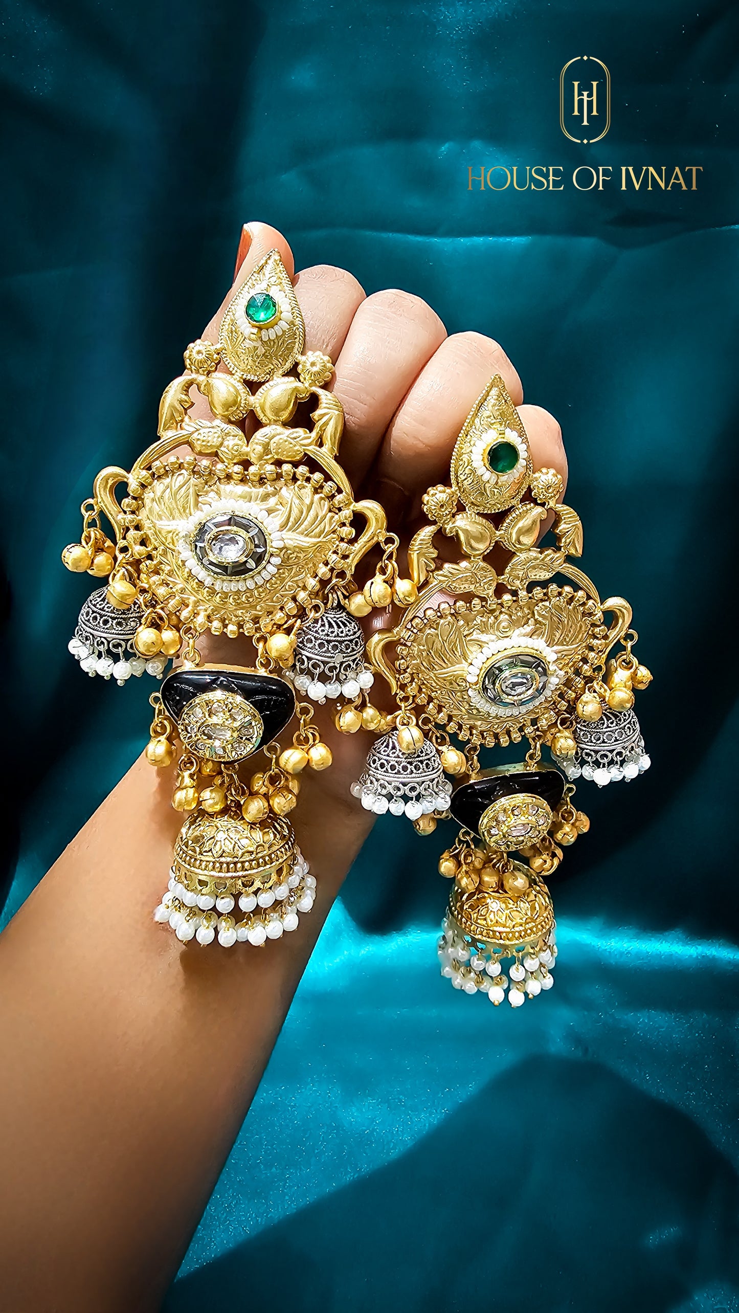 brass jhumka