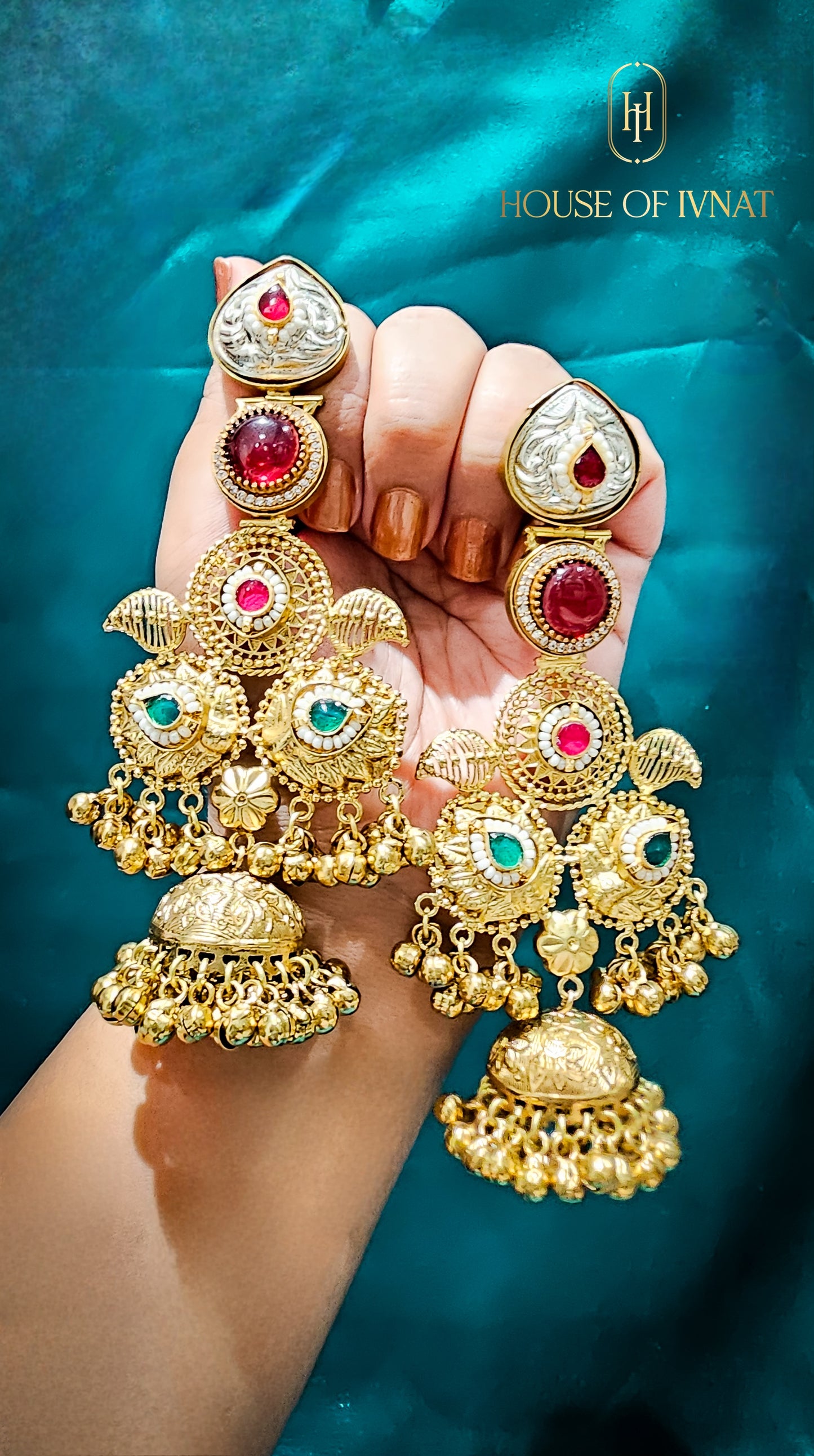 brass jhumka