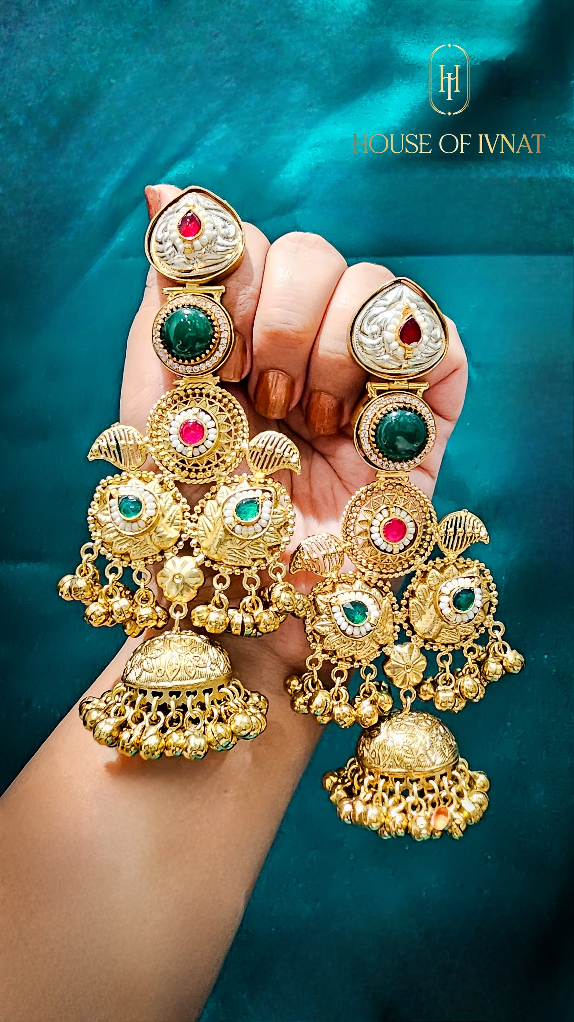 brass jhumka