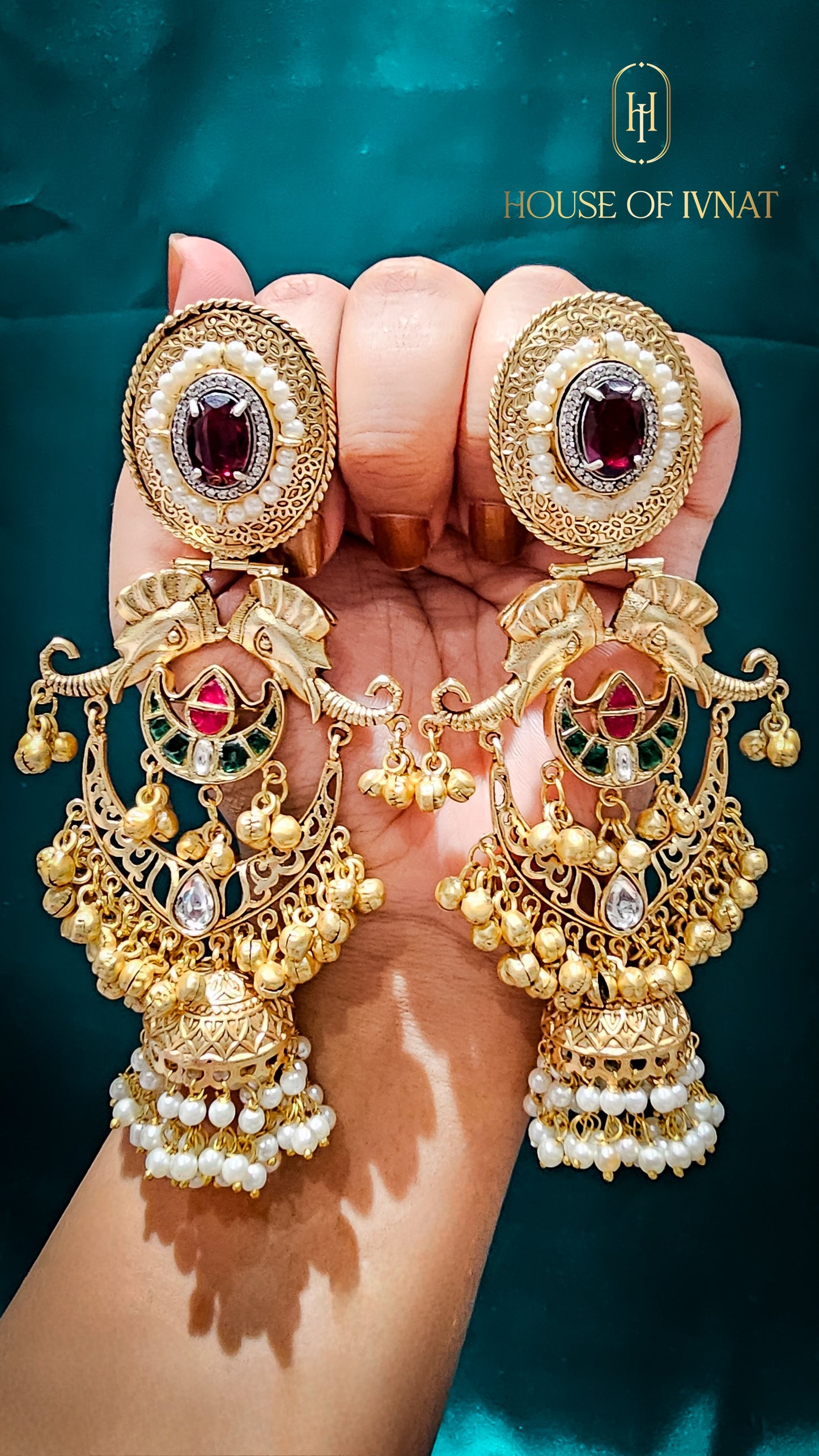 brass jhumka