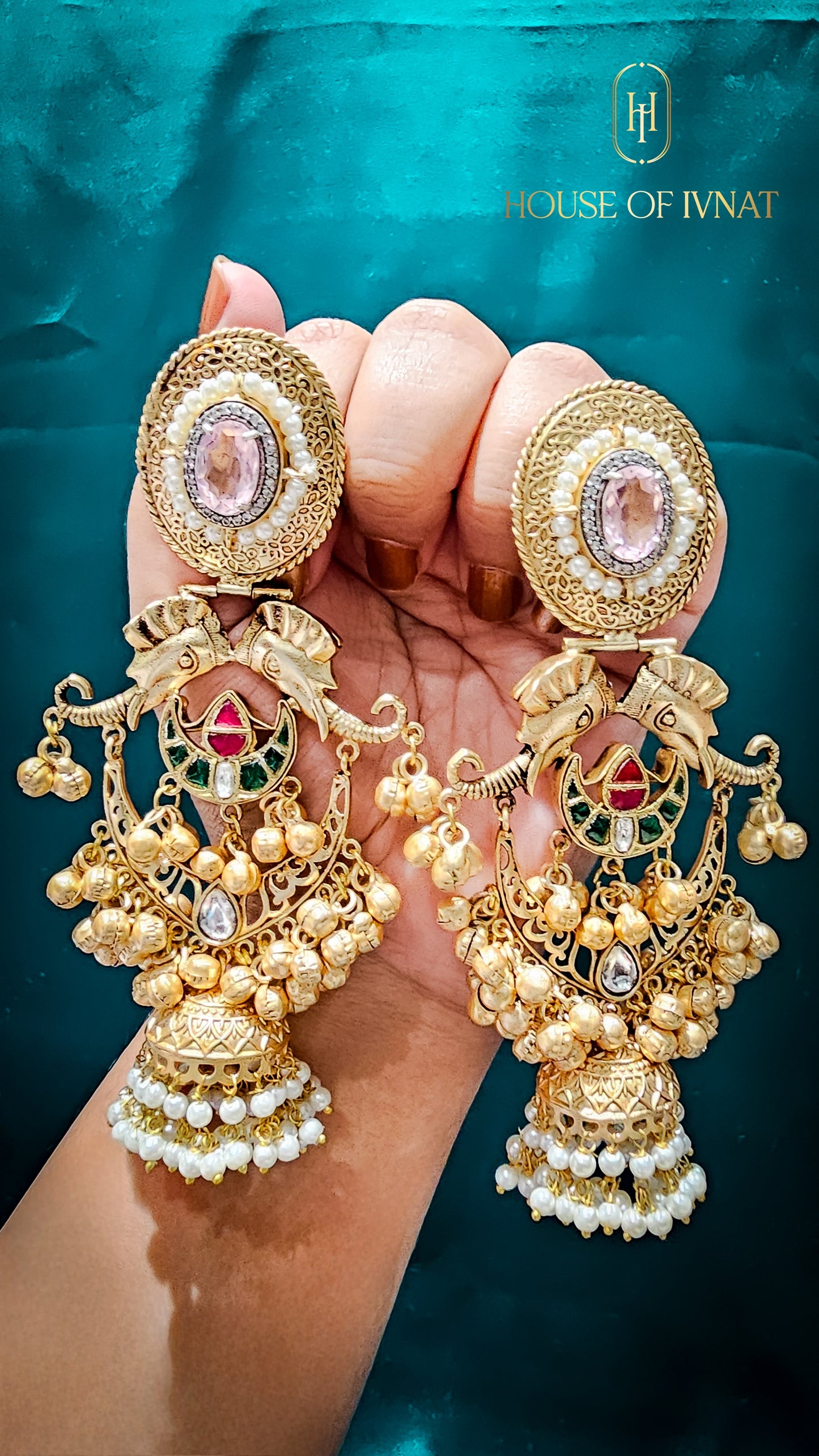 brass jhumka