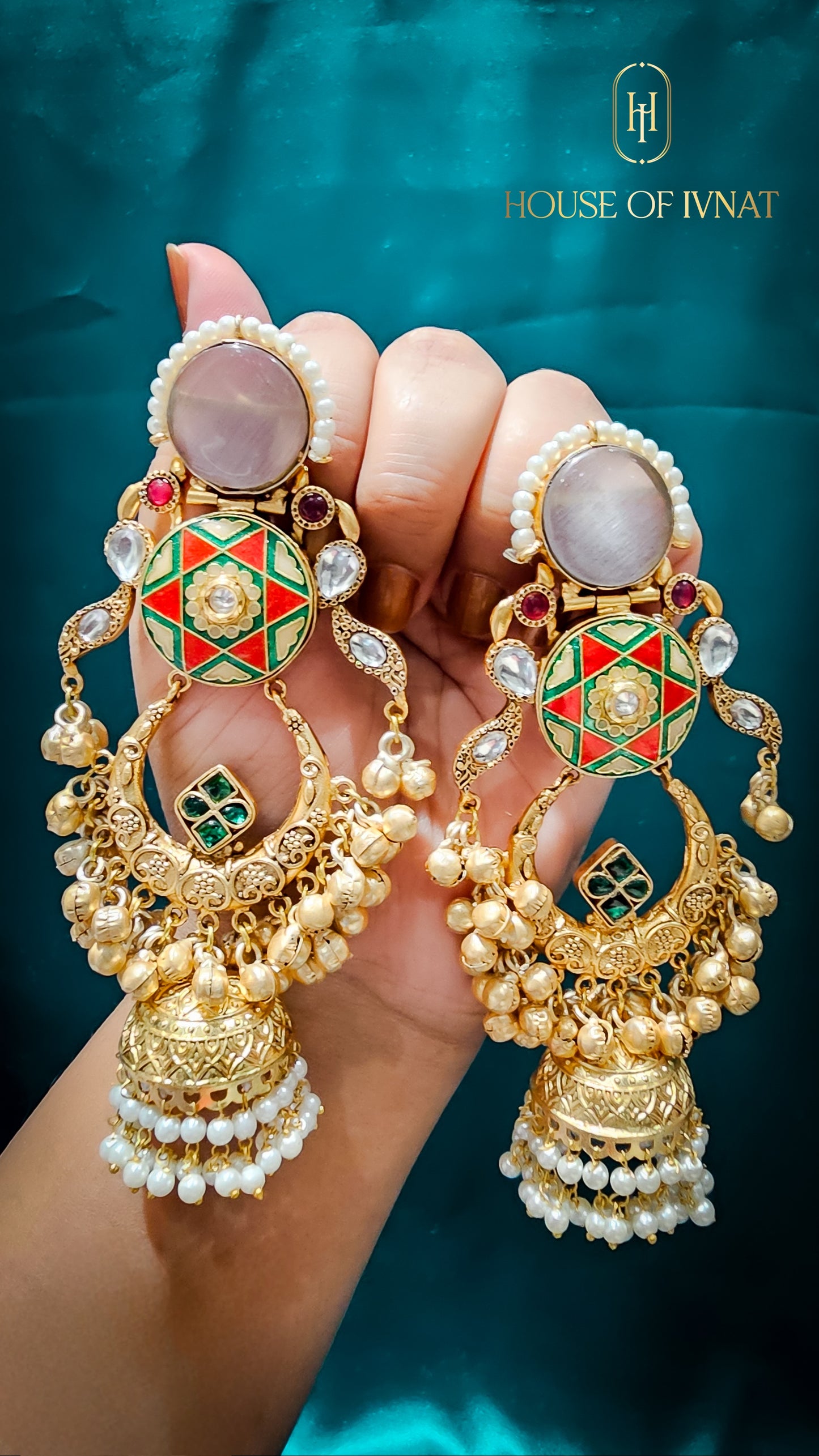 brass jhumka