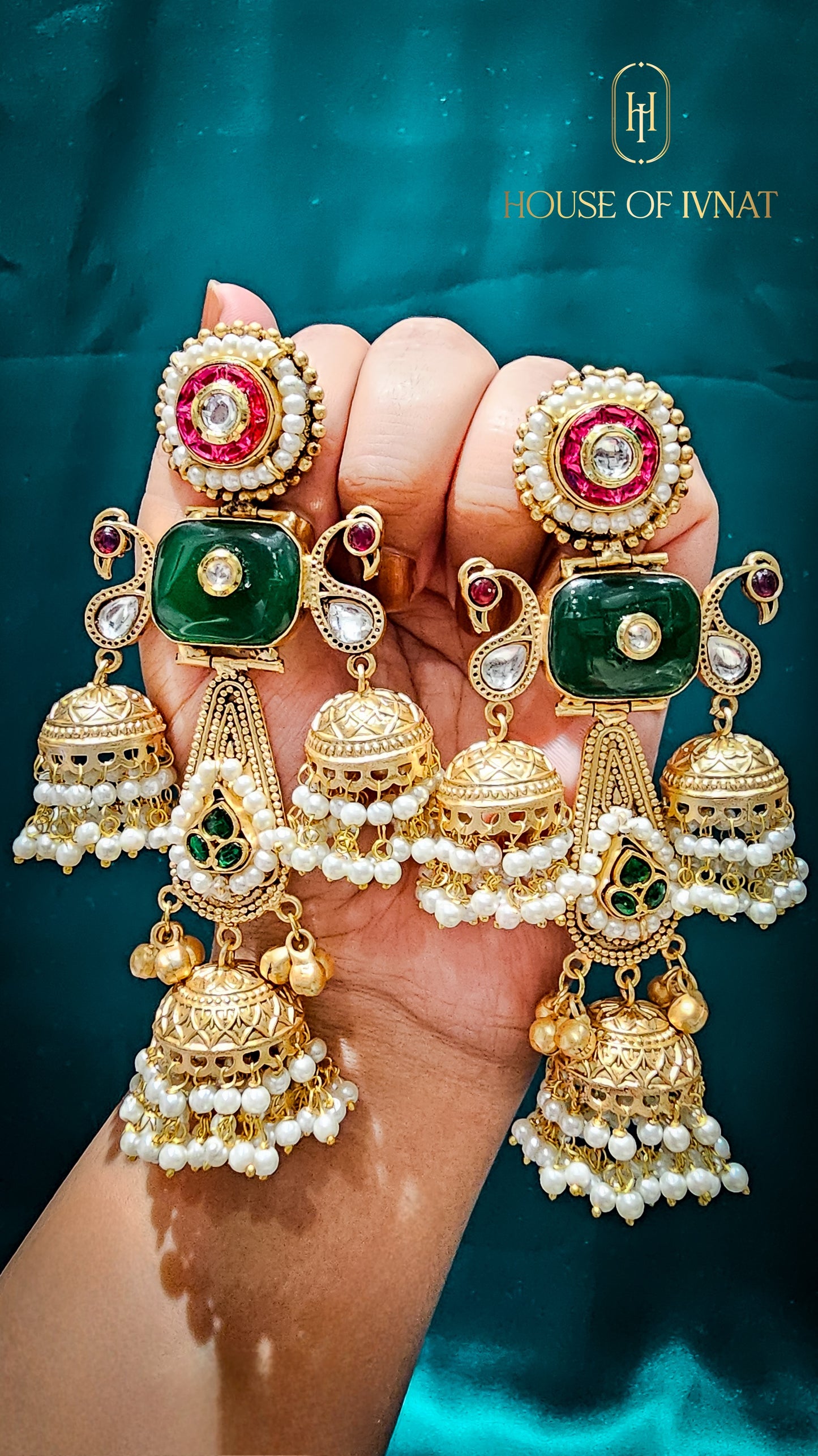 brass jhumka