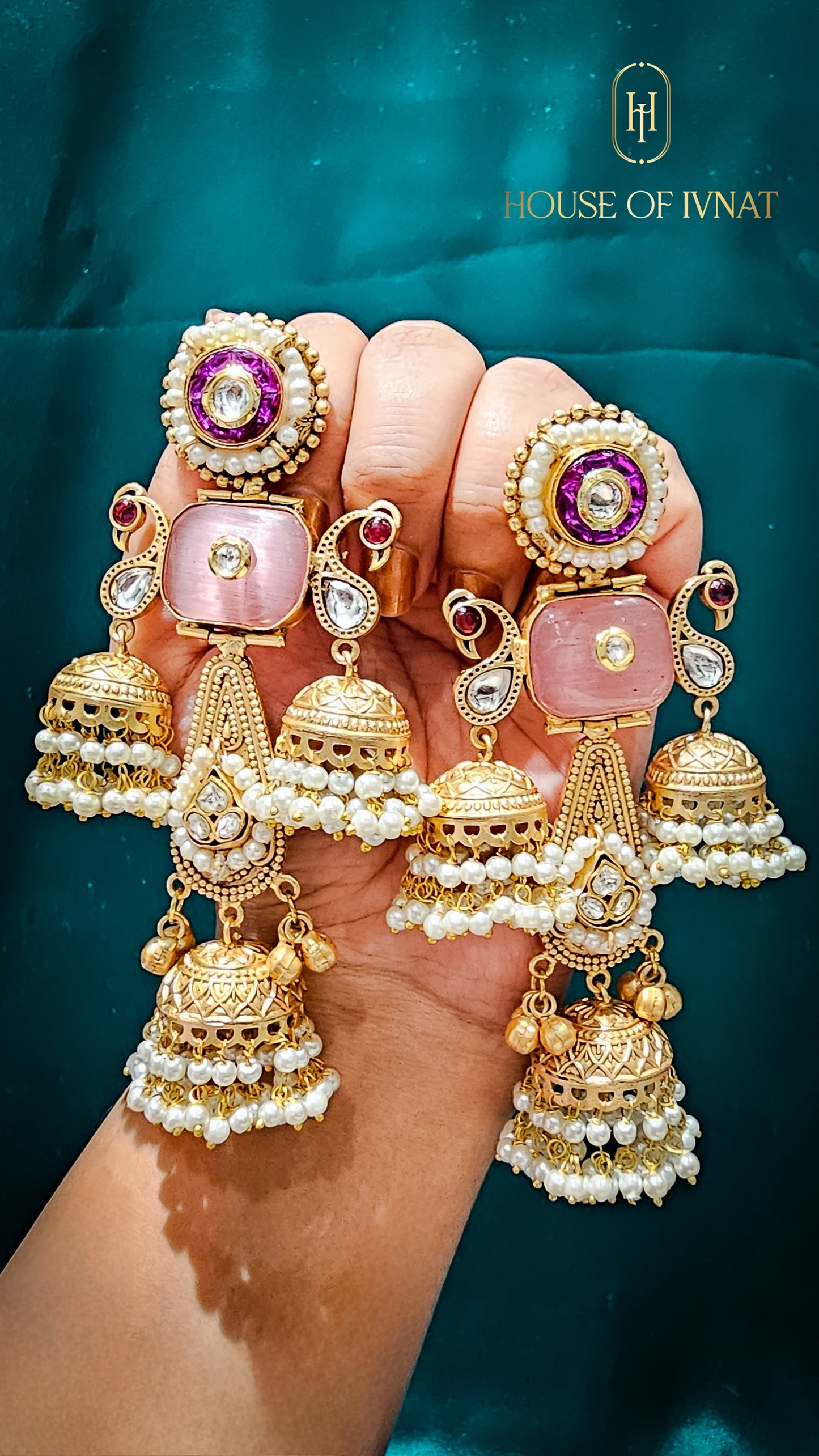 brass jhumka