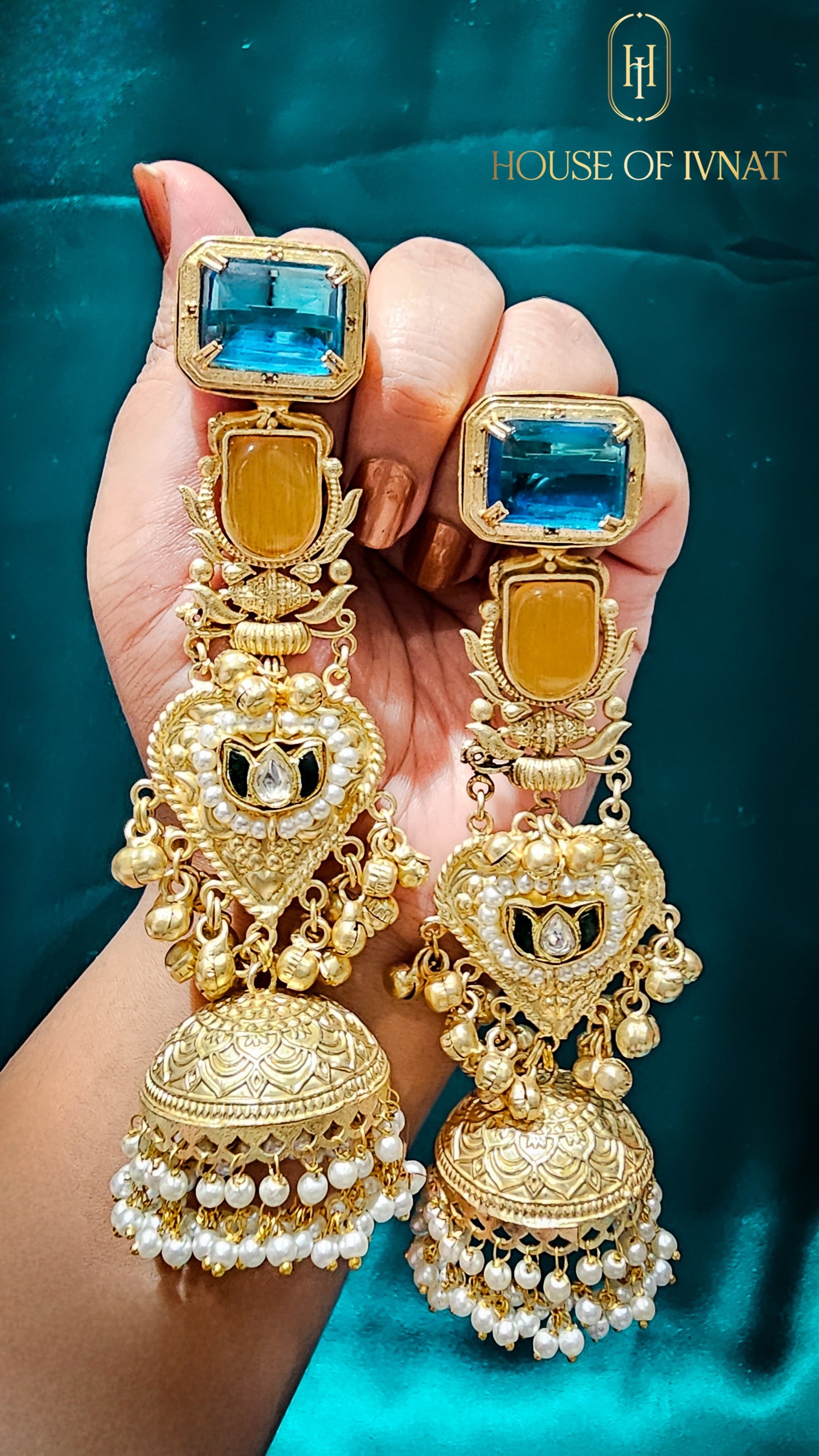 brass jhumka